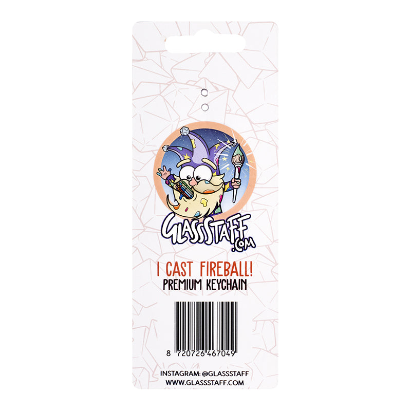 Fireball Keychains I Cast Fireball Keychain