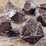 Inkling Bronze 7-Piece Metal Dice Set