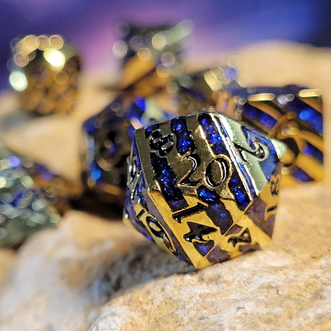 Mini Sphinx's Calling Metal RPG Dice Set