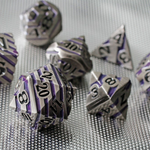 Necro Tech Set of 7 Metal Dice